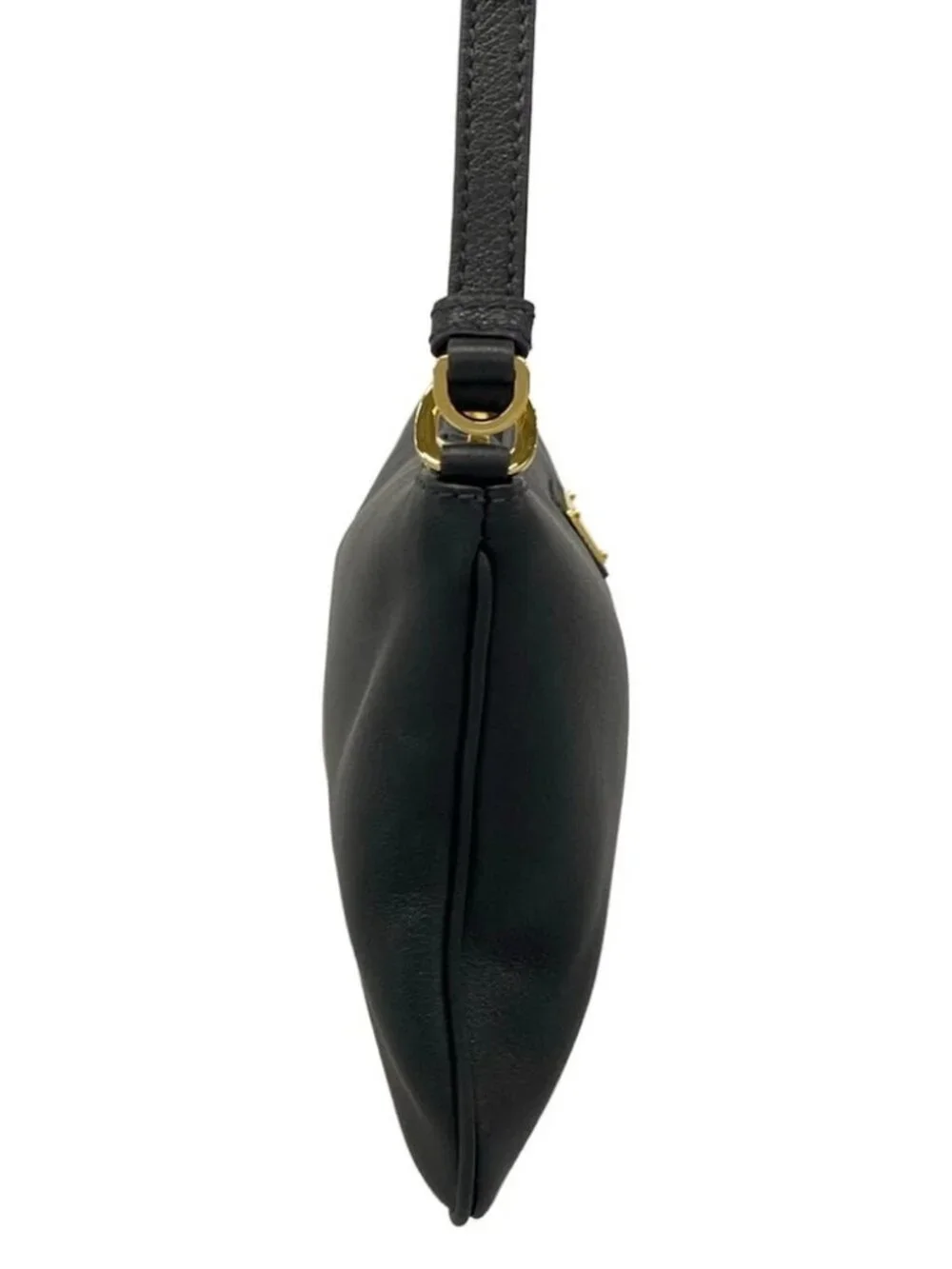 PRADA 1BC238 Black Leather Shoulder Bag